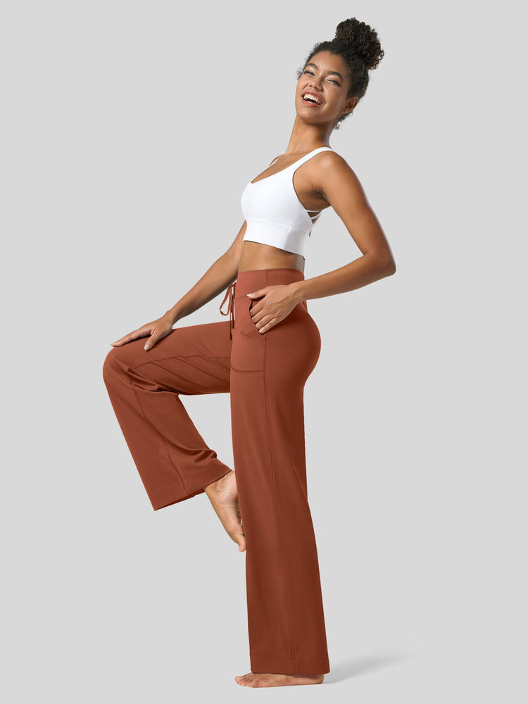 Willit Women's Wide Leg Drawstring Yoga Pants 