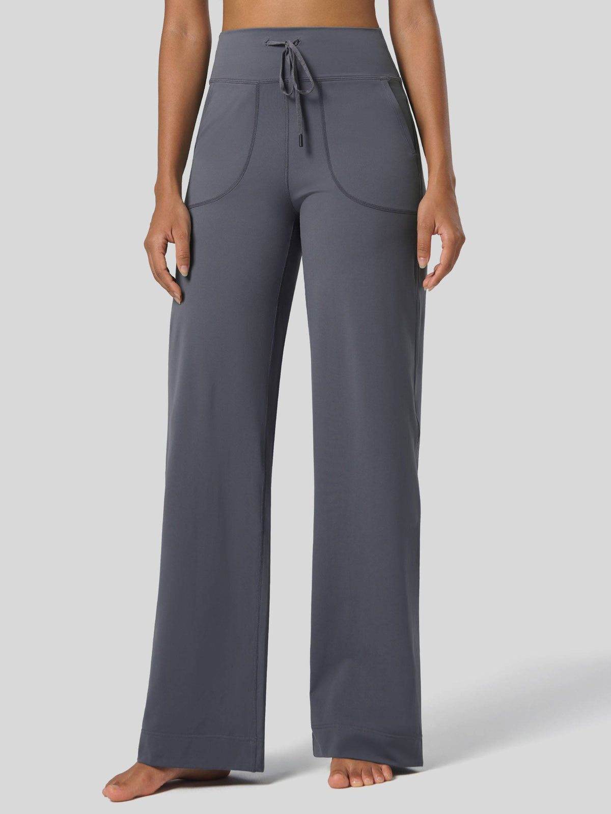 Willit Women's Wide Leg Drawstring Yoga Pants 31 Inch 