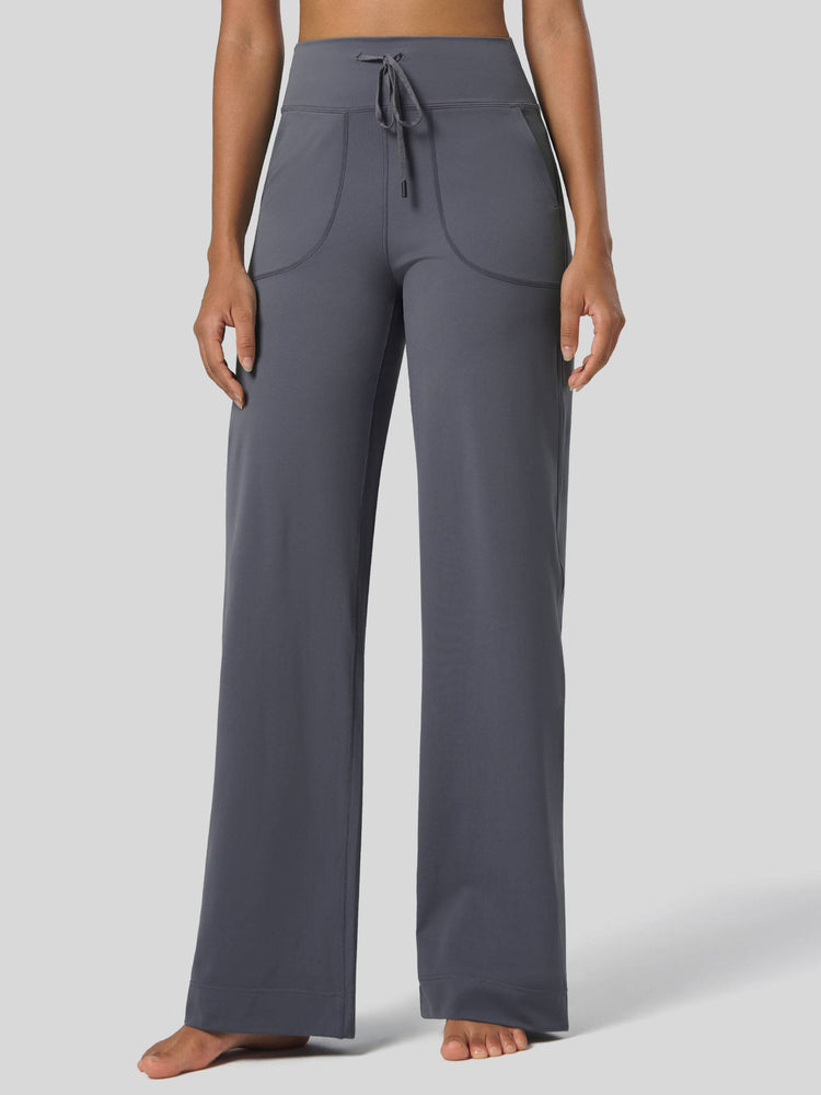 Willit Women's Wide Leg Drawstring Yoga Pants 31 Inch 