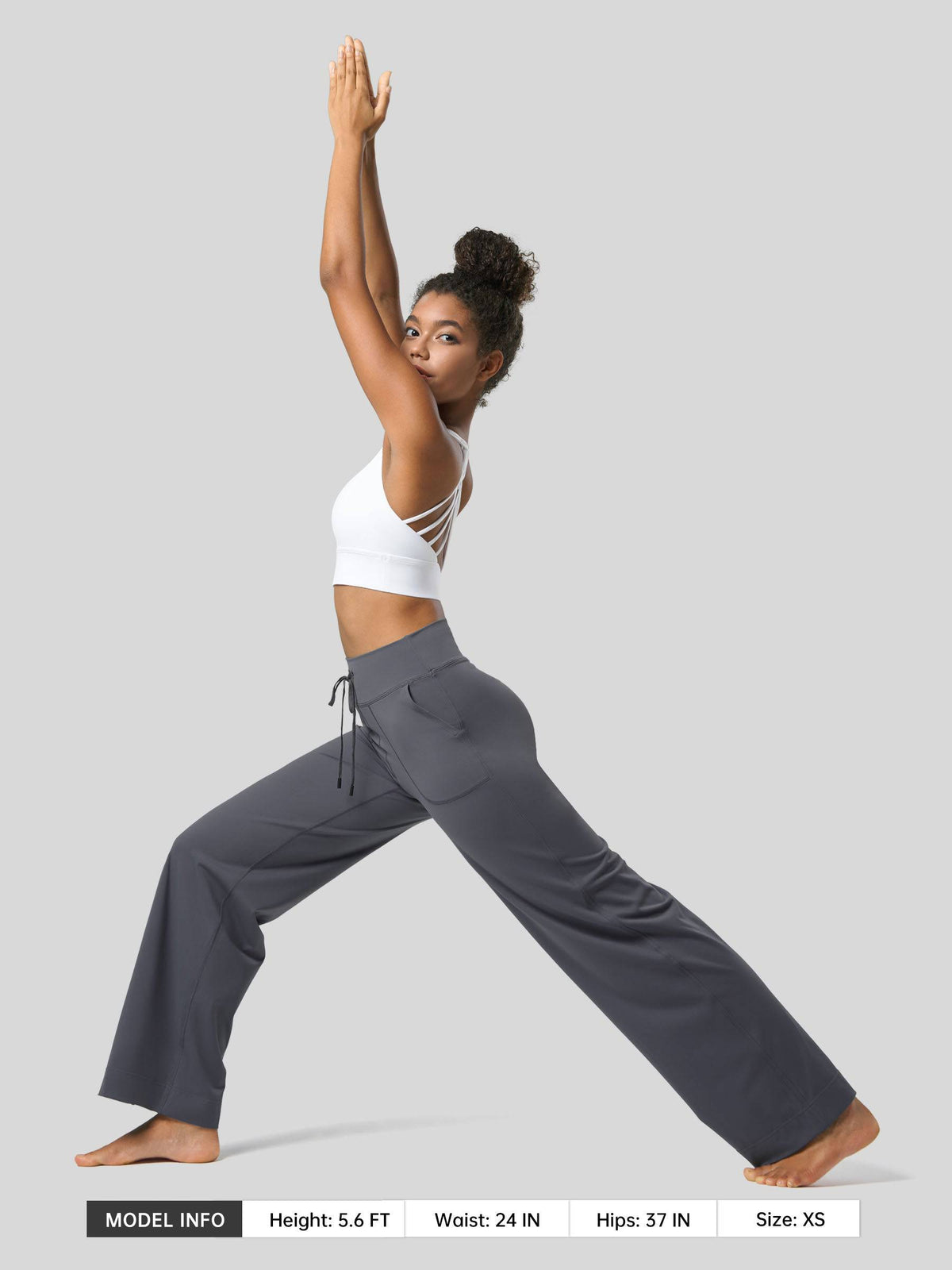 Willit Women's Wide Leg Drawstring Yoga Pants 31 Inch 