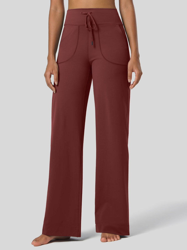 Willit Women's Wide Leg Drawstring Yoga Pants 