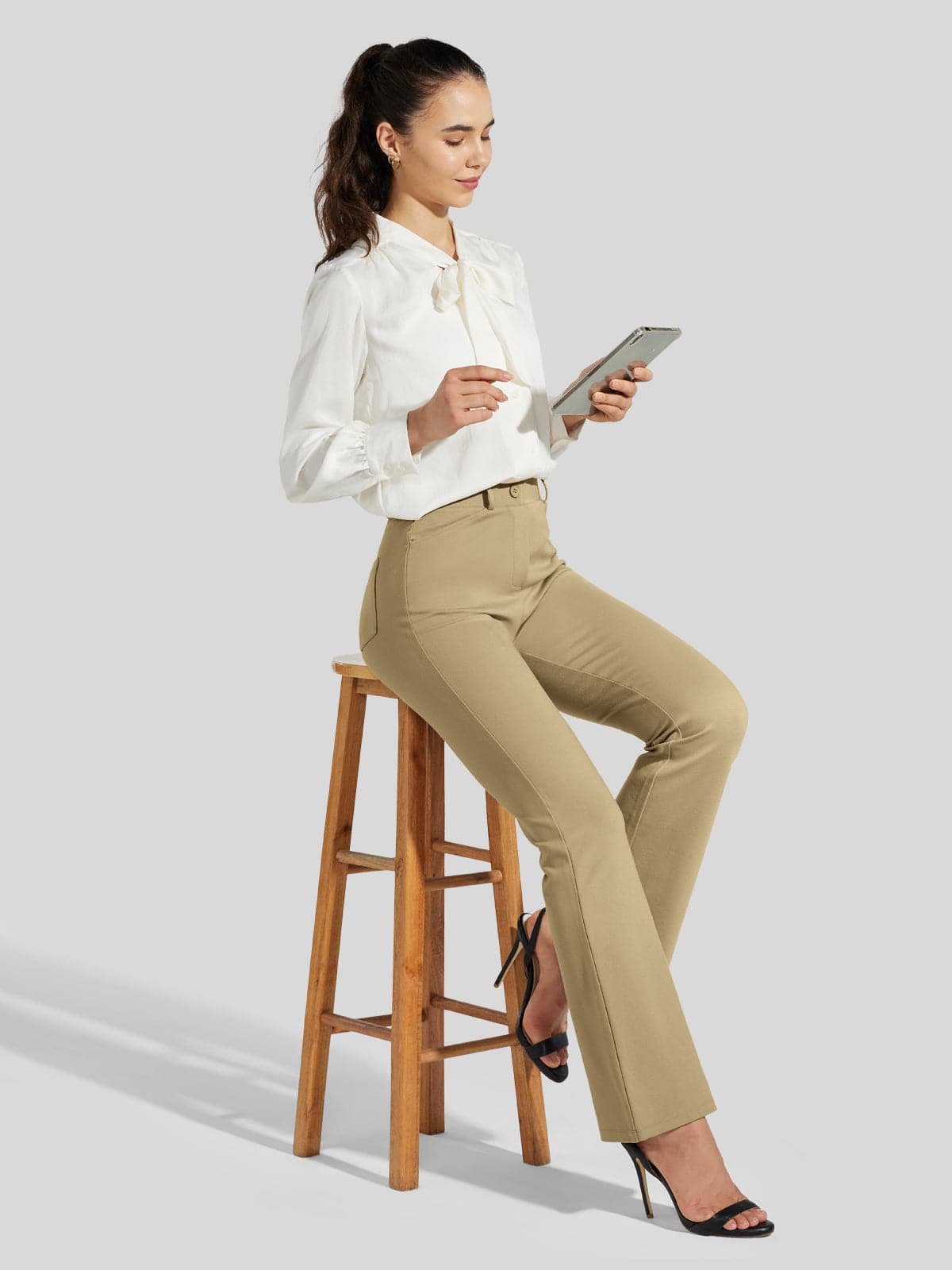 Women's Yoga Dress Pants Flare Pants_
