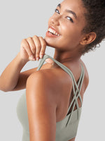 Womens Cross Back Yoga Bra 