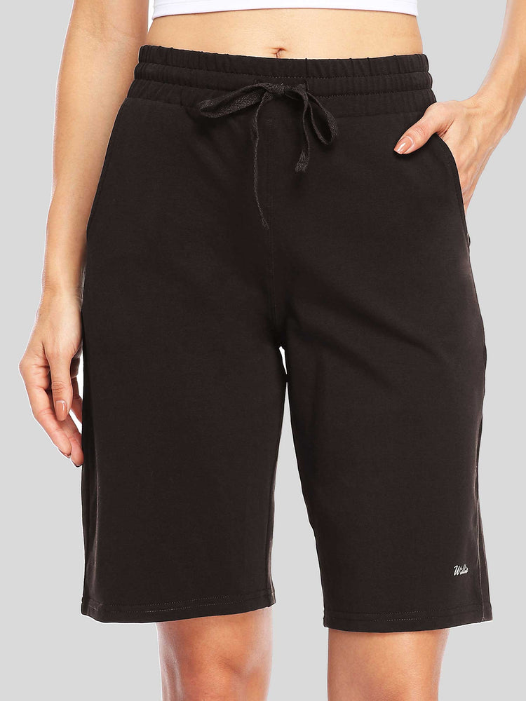 WILLIT Women's Cotton Bermuda Shorts 
