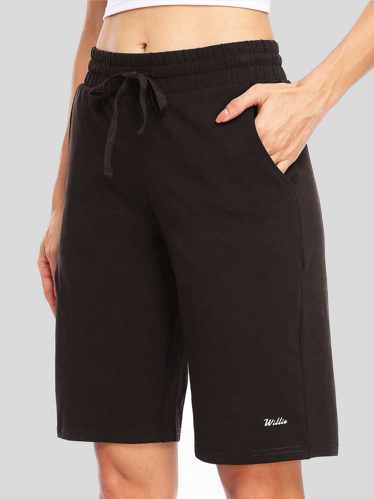 WILLIT Women's Cotton Bermuda Shorts 