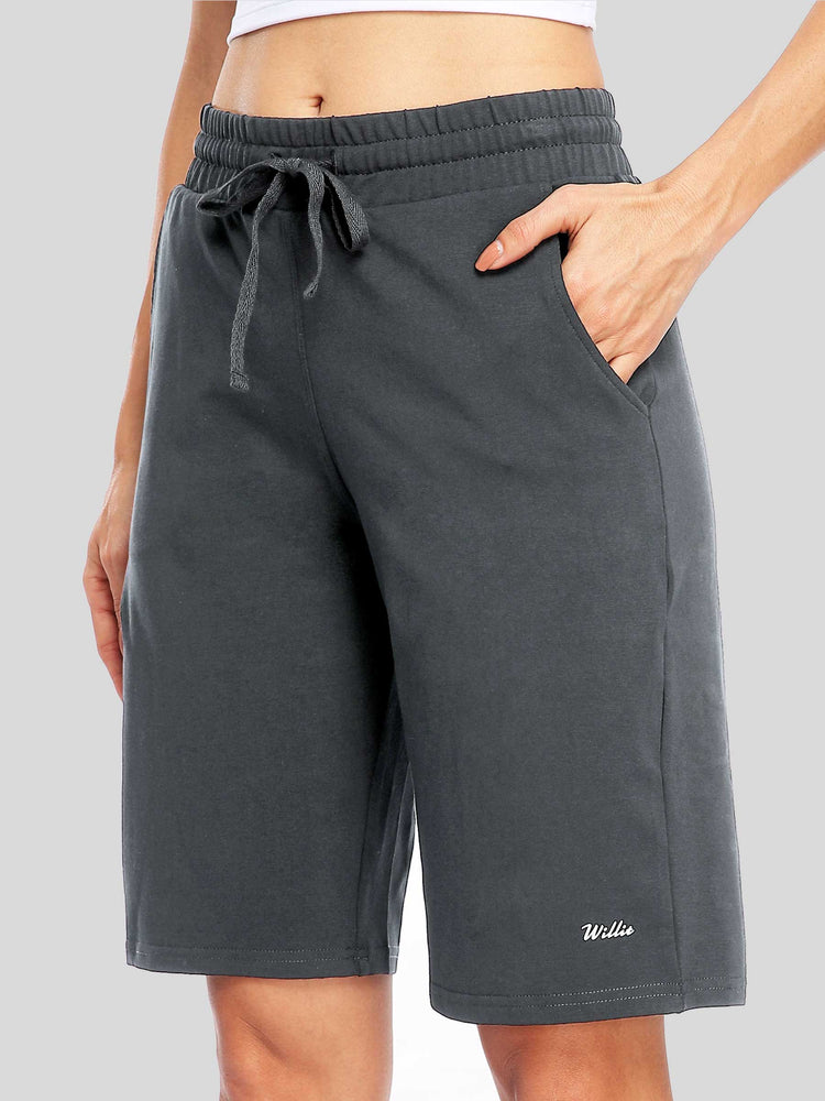 WILLIT Women's Cotton Bermuda Shorts 
