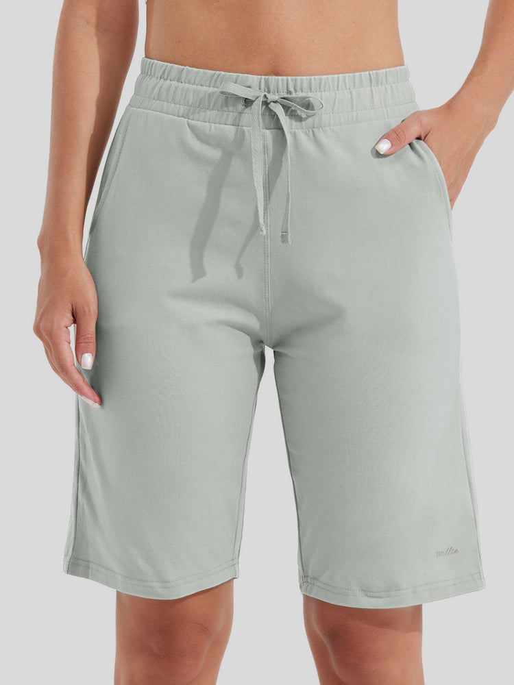 WILLIT Women's Cotton Bermuda Shorts 