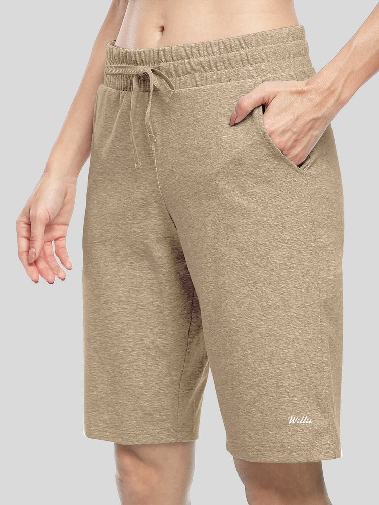WILLIT Women's Cotton Bermuda Shorts 