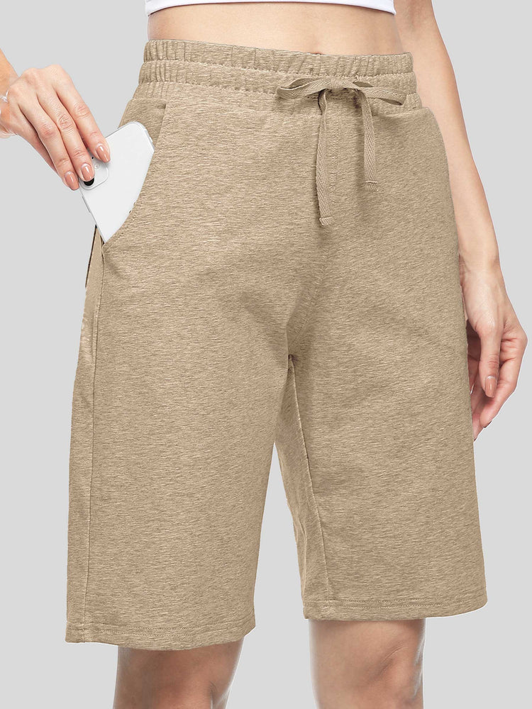WILLIT Women's Cotton Bermuda Shorts 