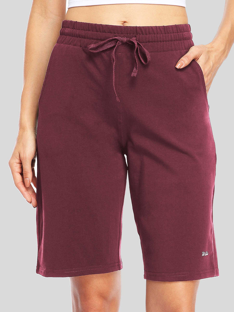 WILLIT Women's Cotton Bermuda Shorts 