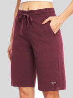 WILLIT Women's Cotton Bermuda Shorts 