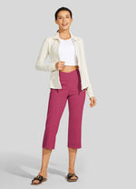 Willit Women's Crossover Yoga Capris 