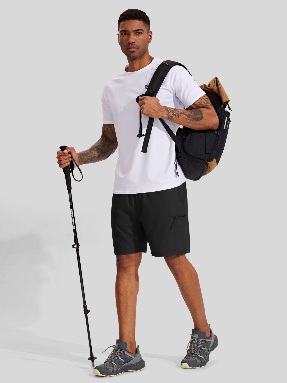 Men's Lightweight Cargo Shorts 7 Inch_#black
