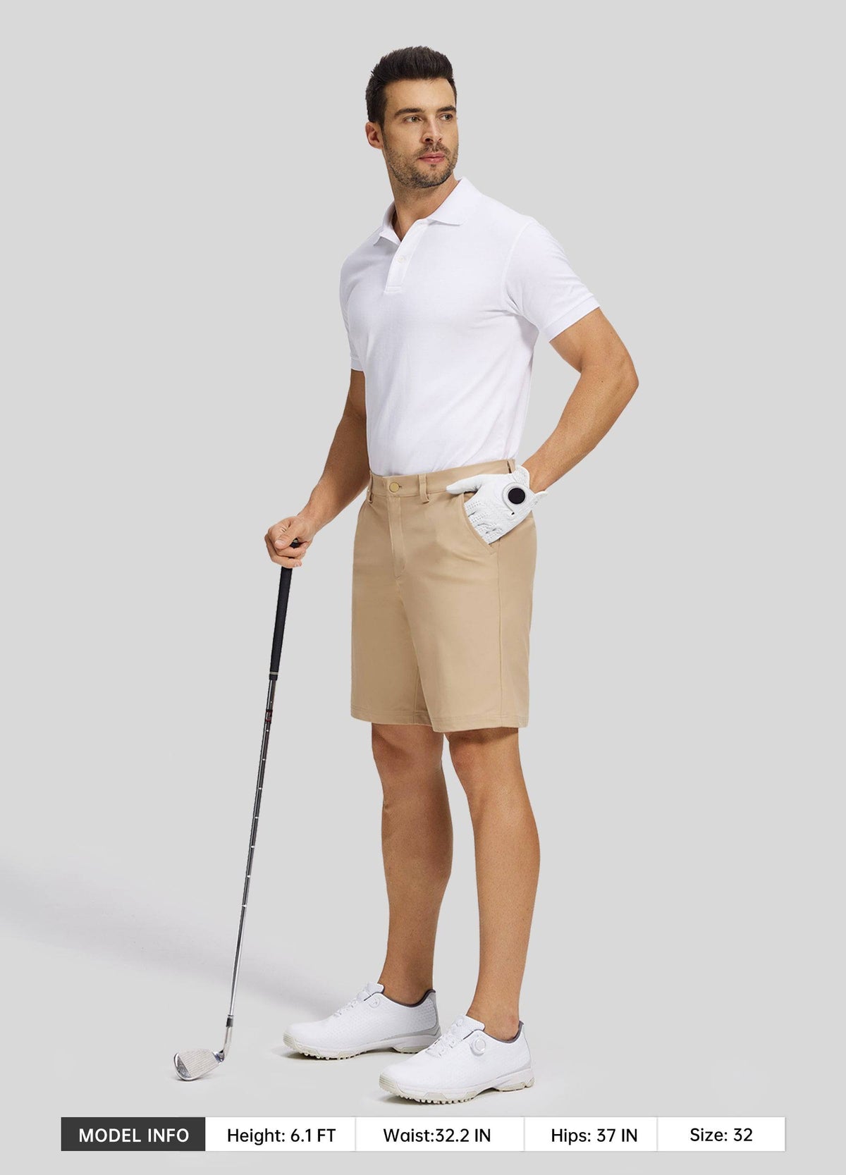 Willit Men's Casual Golf Shorts 9 Inch 