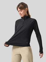 womens upf 50 sun shirt 1/4 zip 