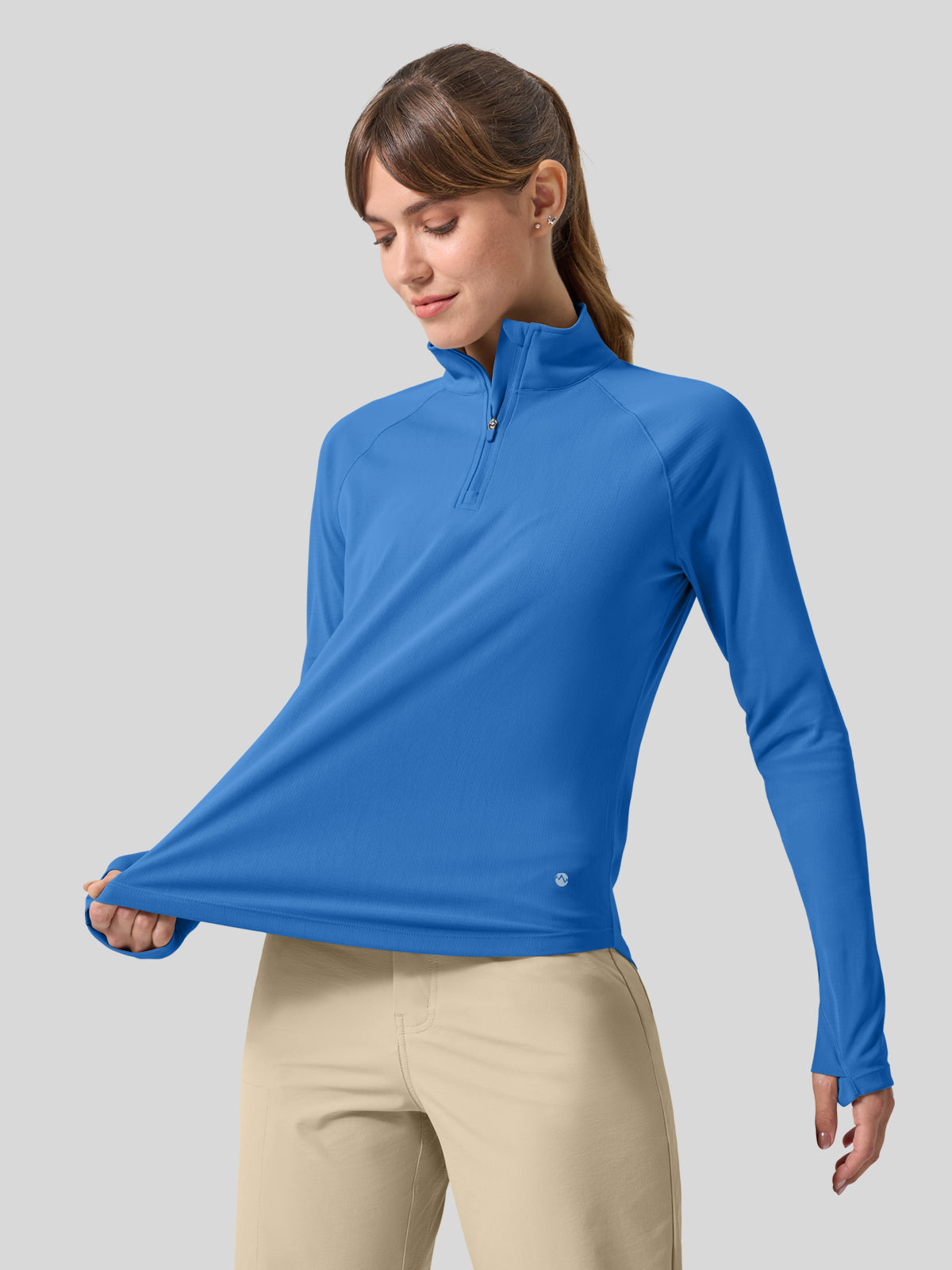 womens upf 50 sun shirt 1/4 zip 