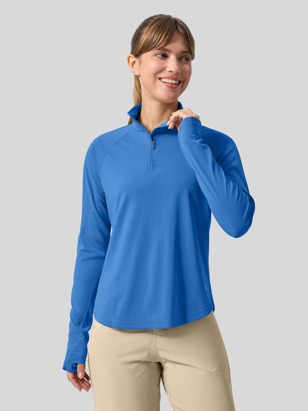 womens upf 50 sun shirt 1/4 zip 