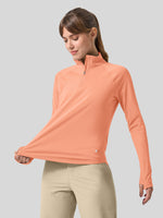 womens upf 50 sun shirt 1/4 zip 