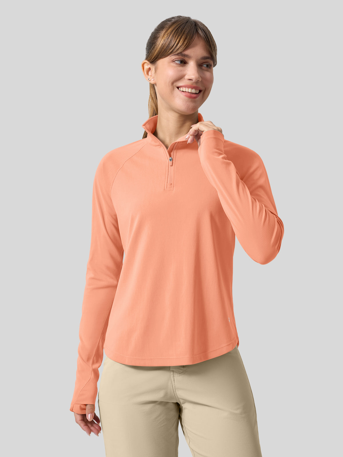 womens upf 50 sun shirt 1/4 zip 