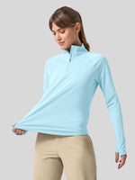 womens upf 50 sun shirt 1/4 zip 