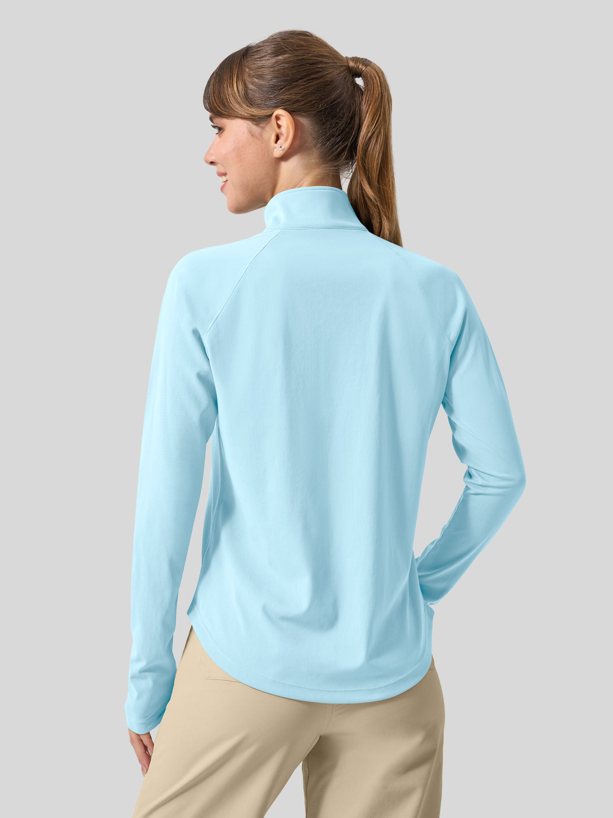 womens upf 50 sun shirt 1/4 zip 