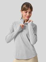 womens upf 50 sun shirt 1/4 zip 