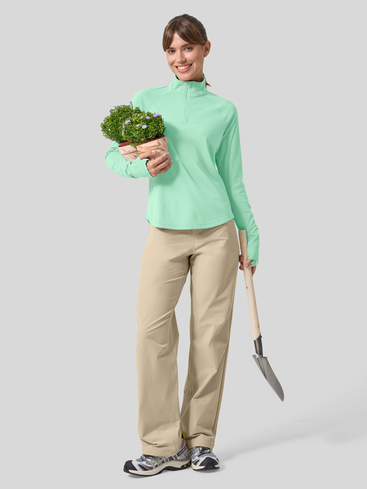 womens upf 50 sun shirt 1/4 zip 