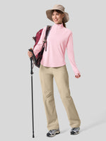 womens upf 50 sun shirt 1/4 zip 