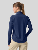 womens upf 50 sun shirt 1/4 zip 