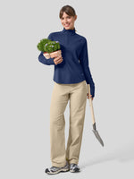 womens upf 50 sun shirt 1/4 zip 