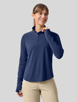 womens upf 50 sun shirt 1/4 zip 