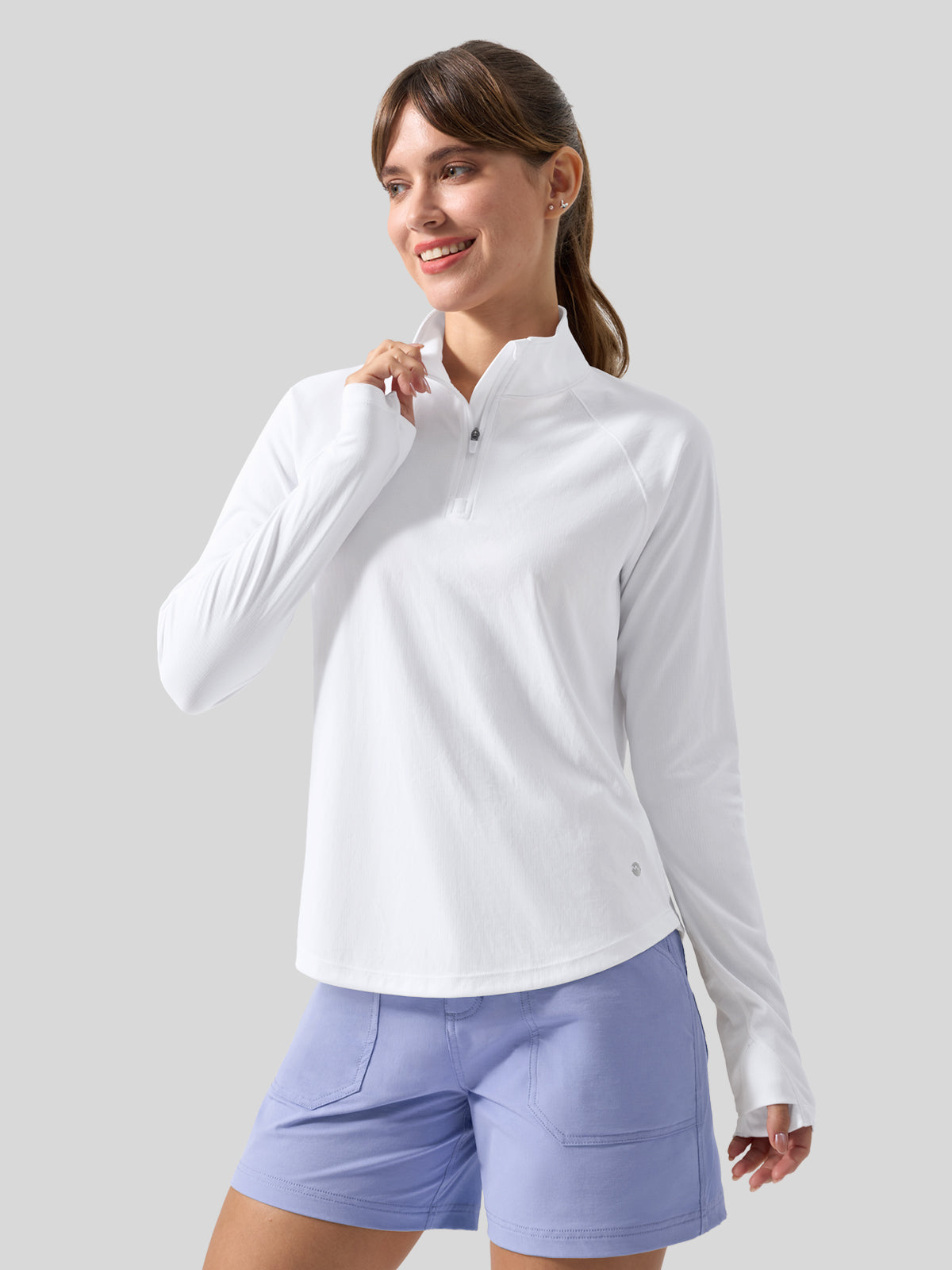 womens upf 50 sun shirt 1/4 zip 