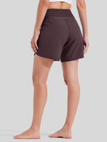 Willit Women's High Waist Swim Board Shorts in 