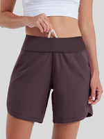 Willit Women's High Waist Swim Board Shorts in 