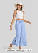Willit Women's Wide-Leg Cropped Pants 