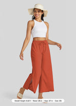 Willit Women's Wide-Leg Cropped Pants 