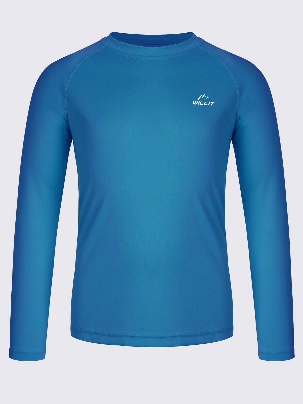 Boy's Long Sleeve Rash Guard Swim Shirts_