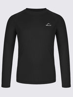 Boy's Long Sleeve Rash Guard Swim Shirts_