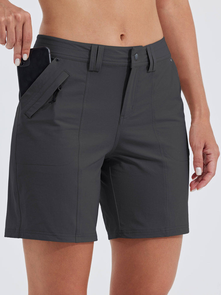 Willit Women's Casual Golf Hiking 7 Inch Shorts 