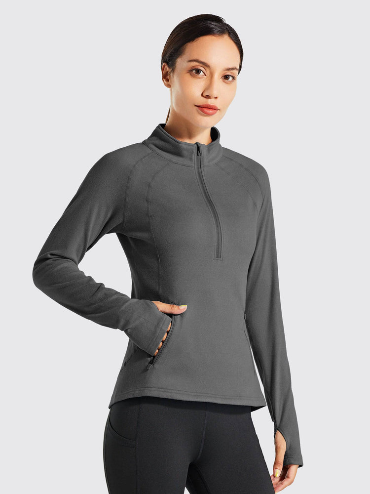 Willit Women's Fleece Pullover Half Zip_