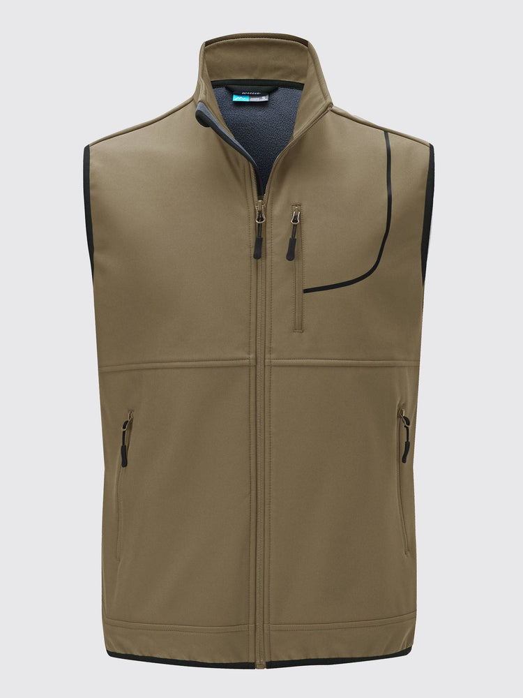 Willit Men's Softshell Vest Fleece Lined Outerwear_