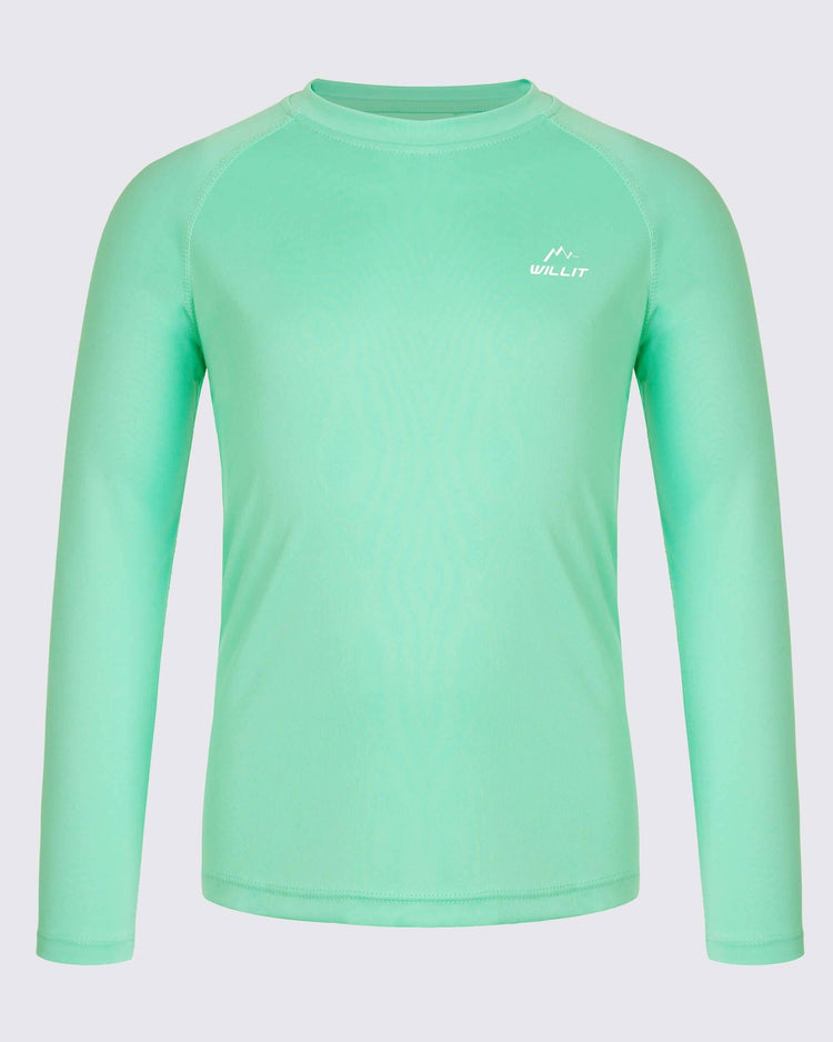 Boy's Long Sleeve Rash Guard Swim Shirts_ 