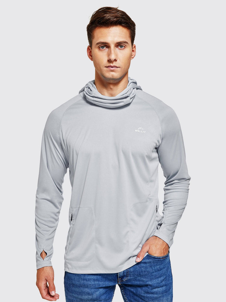 Willit Men's Sun Protection Hoodie UPF 50+ 