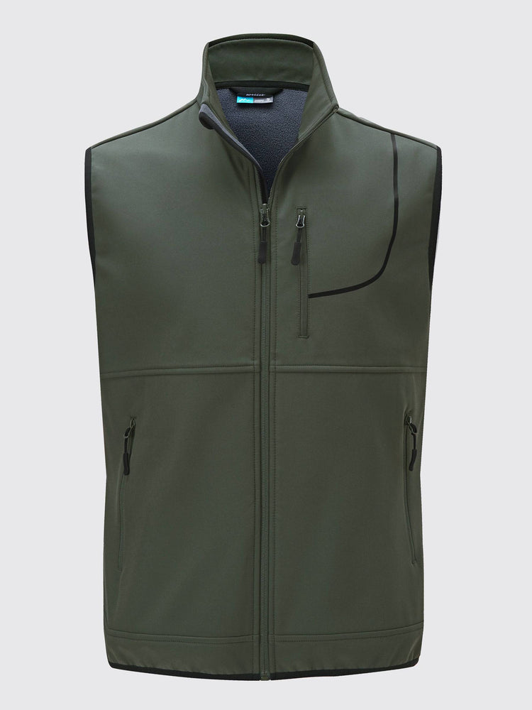 Willit Men's Softshell Vest Fleece Lined Outerwear_