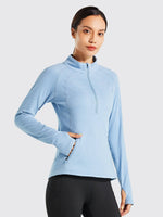 Willit Women's Fleece Pullover Half Zip_
