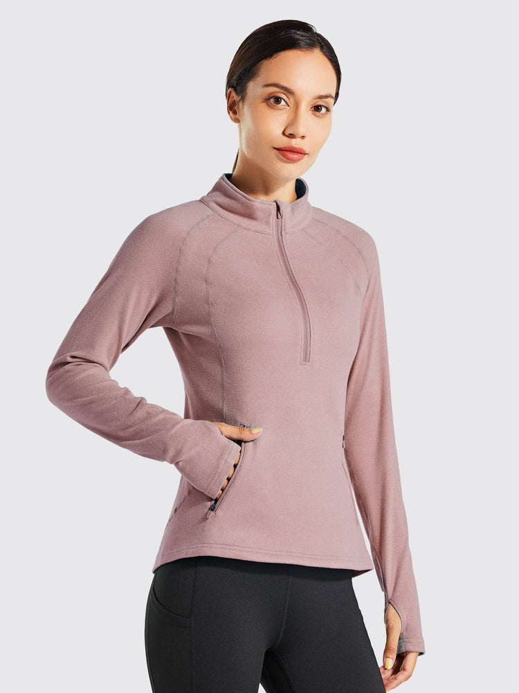 Willit Women's Fleece Pullover Half Zip_