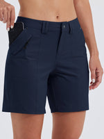 willit Women's Casual Golf Hiking 7 Inch Shorts 
