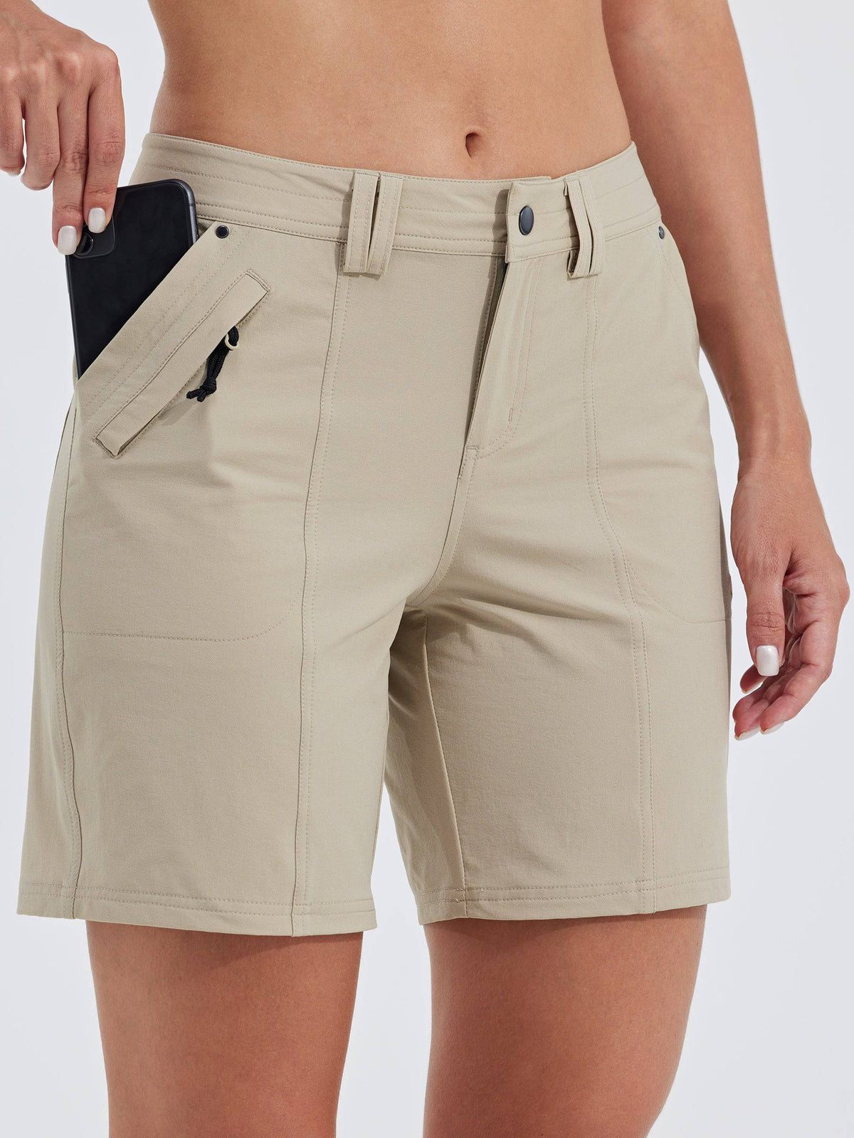 willit Women's Casual Golf Hiking 7 Inch Shorts 