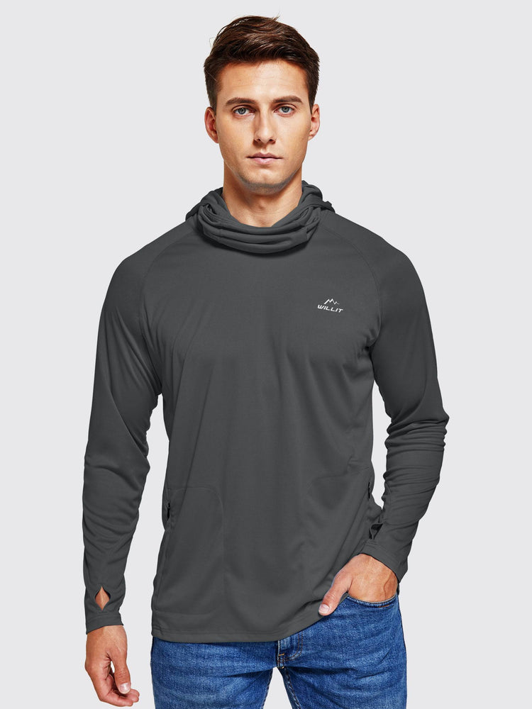 Willit Men's Sun Protection Hoodie UPF 50+ 