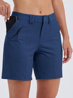 willit Women's Casual Golf Hiking 7 Inch Shorts 